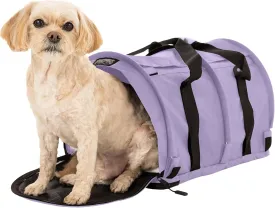 SturdiBag Pro 3.0 Pet Travel Carrier for Cats and Dogs  Soft-Sided with Safety Clips and Seatbelt Straps for Airplane or Car Travel | Large, Lavender