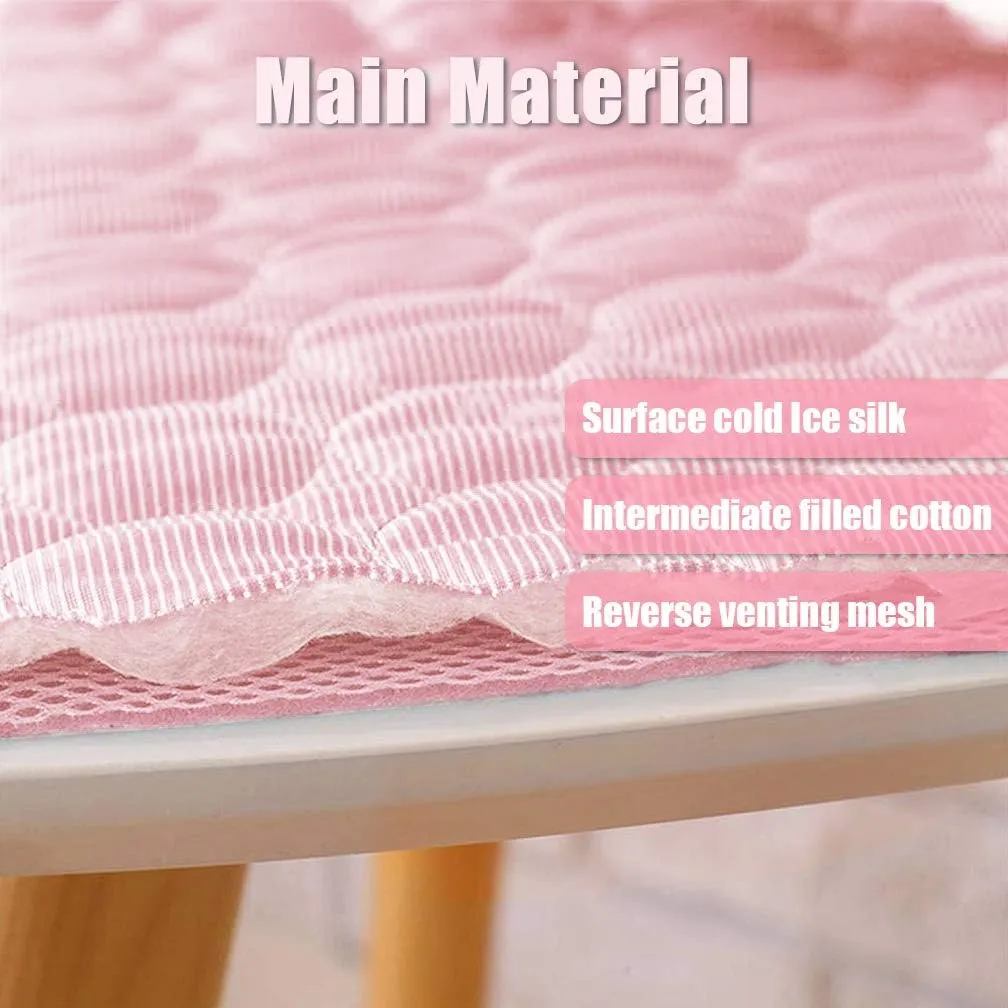 Washable Dog Cooling Mat Ice Silk Pet Self Cooling Pad Blanket for Indoor & Outdoor Car Seats