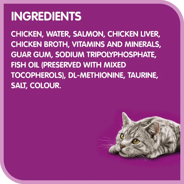 Whiskas Perfect Portions Salmon Pâté Wet Cat Food
