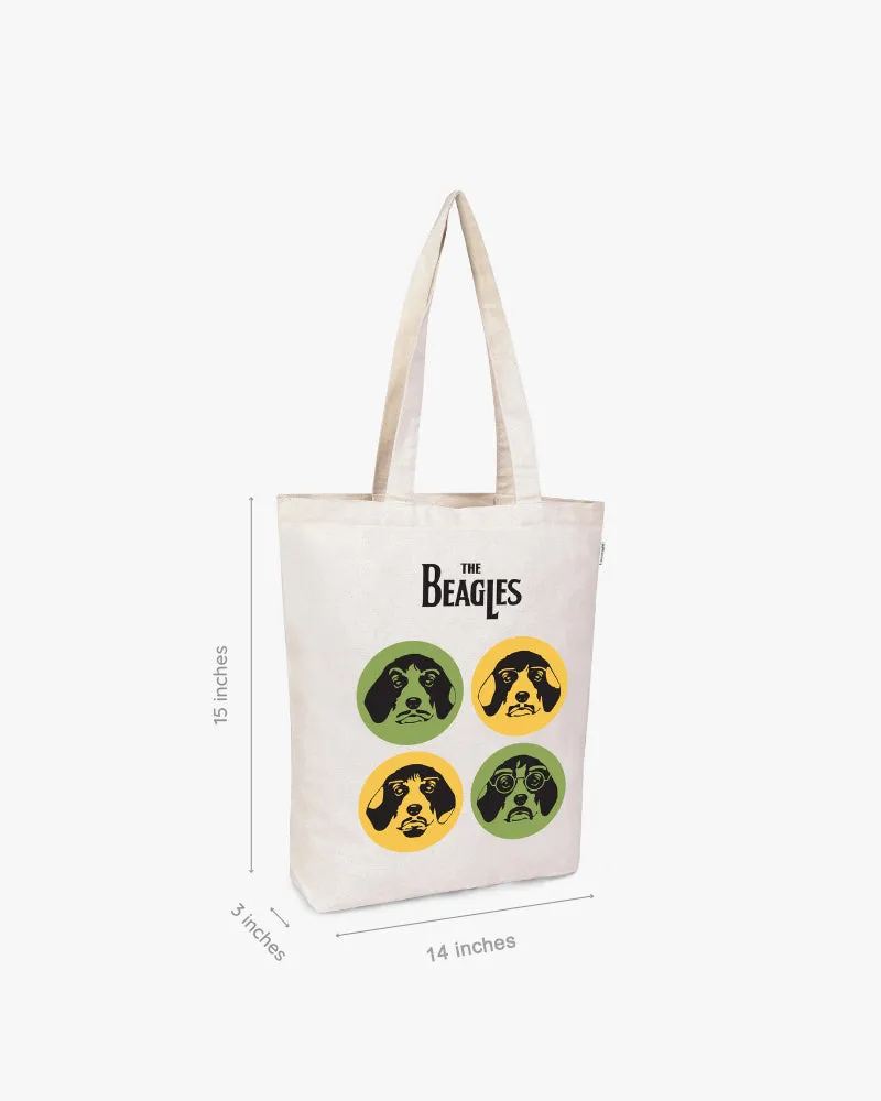 Zipper Tote Bag - The Beagles